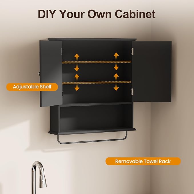 RoyalCraft Bathroom Medicine Cabinet Wall Mounted