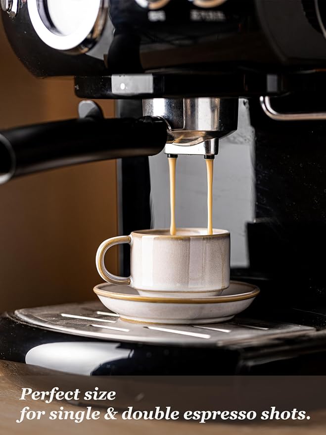 Gomakren 2.5 Ounce Espresso Cups Set of 4