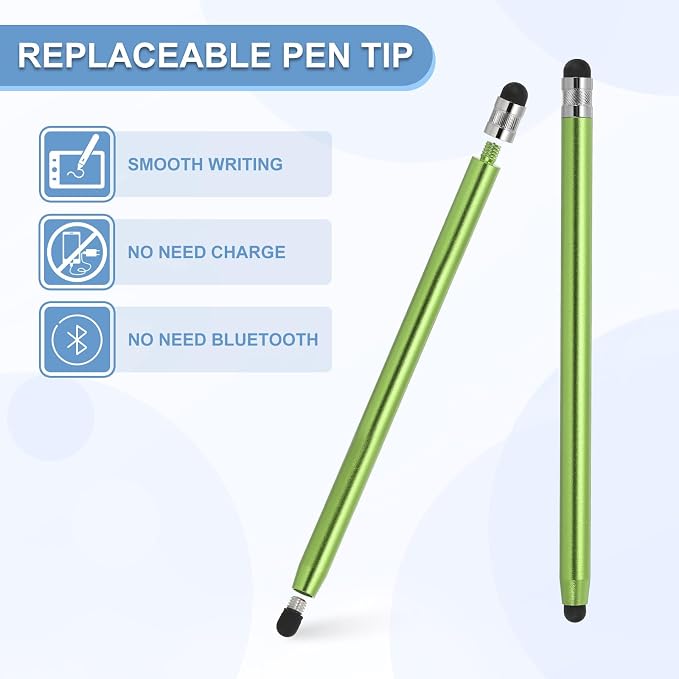 PATIKIL 5 Pcs Stylus Pens for Touch Screens, 2 in 1 High Sensitivity Universal