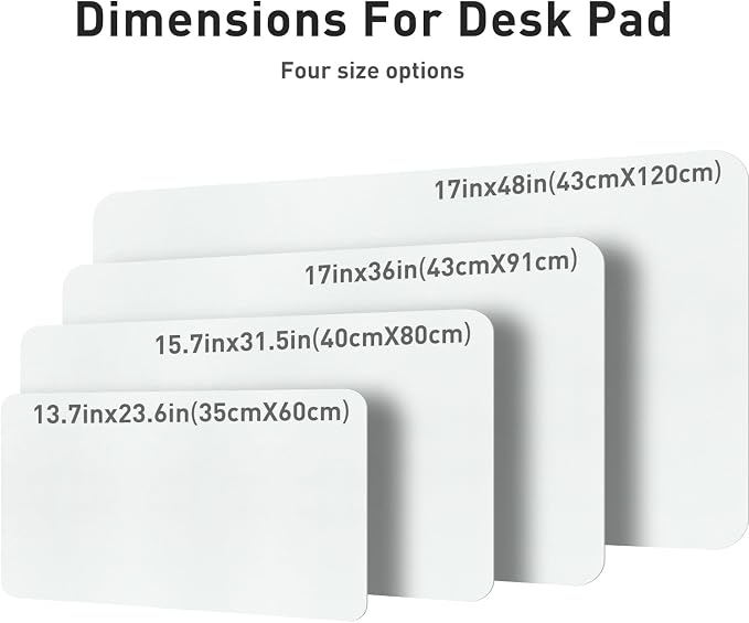 Aothia Leather Desk Pad Protector, Large Mouse Pad, Office Mat, Non-Slip PU
