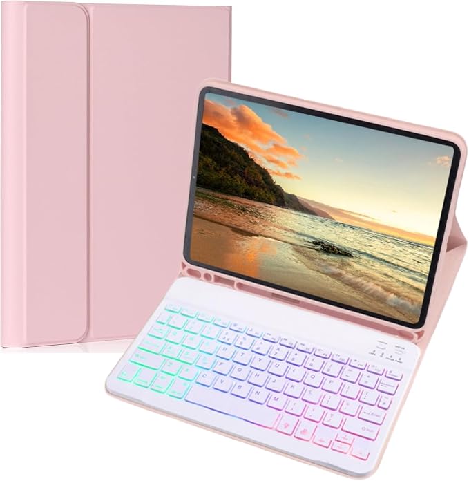 Keyboard Case for Galaxy Tab S6 Lite 10.4 Inch 2024/2022/2020, Slim Lightweight