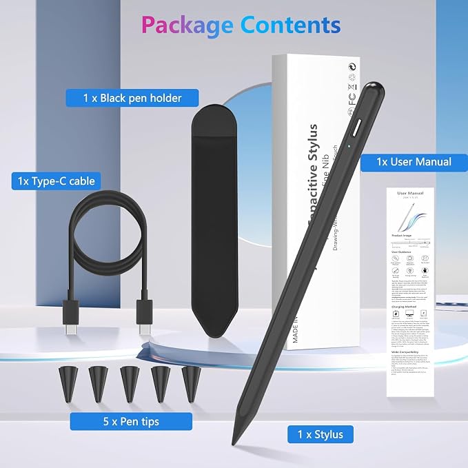 Stylus Pen for iPad 10th 9th 8th 7th 6th Generation, 15Mins Fast Charge for