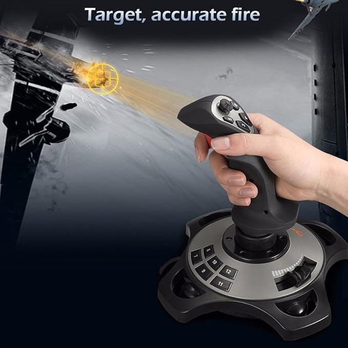 PC Joystick, USB Gaming Flight Simulator Game Controller