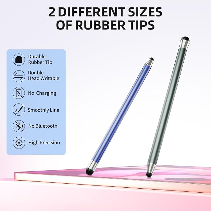 Stylus Pen for Touchscreen 10Pcs, 2-in-1 High Sensitivity & Precision Stylists