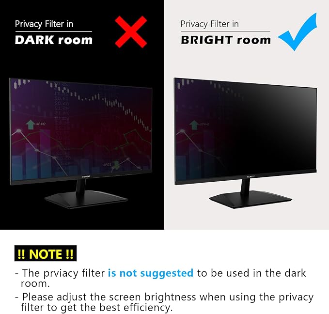 FILMEXT [2 Pack 22 Inch Computer Privacy Screen Filter
