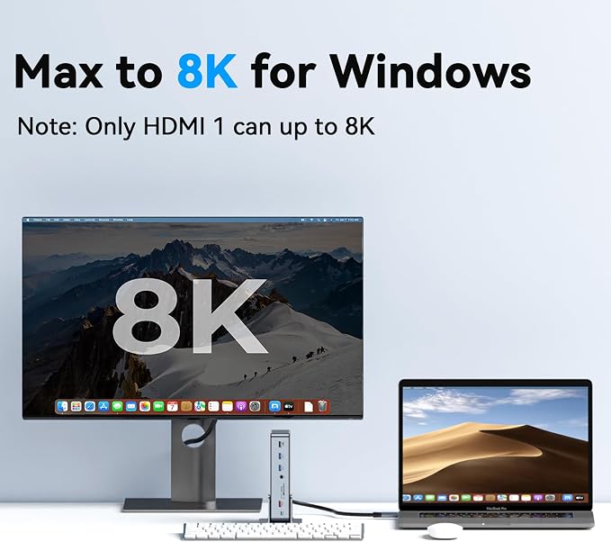 DisplayLink Docking Station Triple 4K@60Hz Monitor