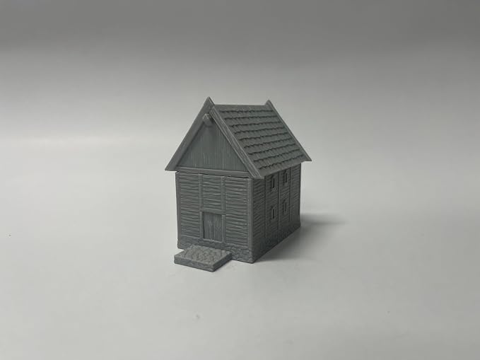 Paintable Tabletop Miniature Little Town Building Terrains Compatible - 18mm