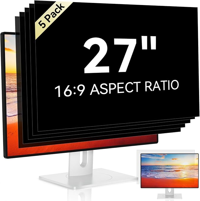 27 Inch 16:9 Computer Privacy Screen Filter