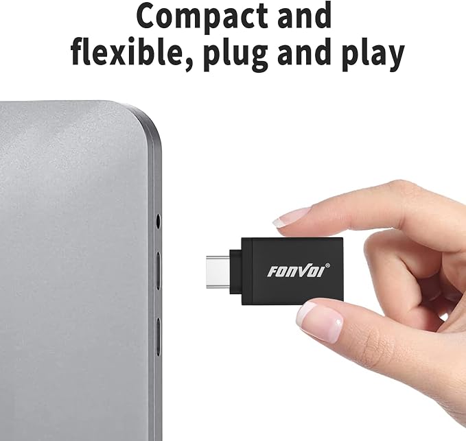 USB C to USB Adapter, USB Type C Male to USB 3.0 Female OTG Adapter Compatible