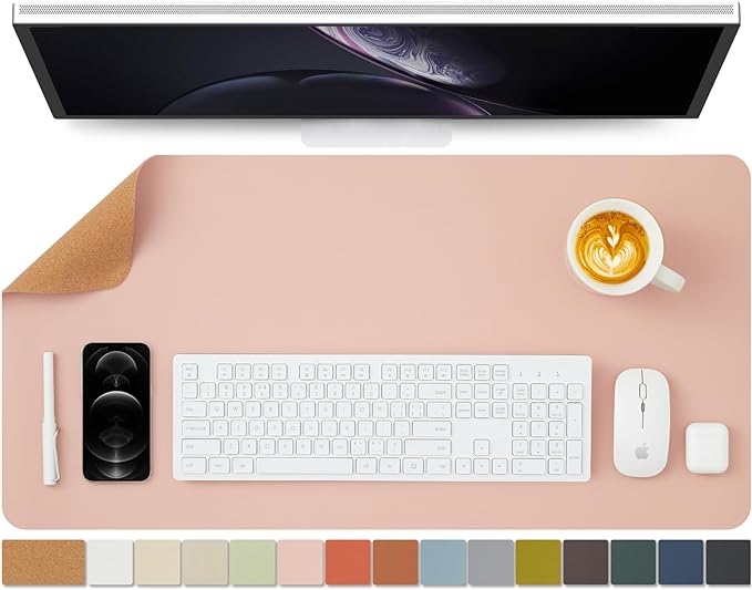 Cork Desk Mat - Dual-Sided Desk Pad