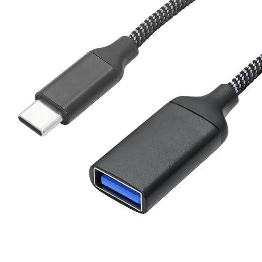 USB Splitter Cable 1FT, USB Type C Male to Dual USB A Female Y Splitter Adapter