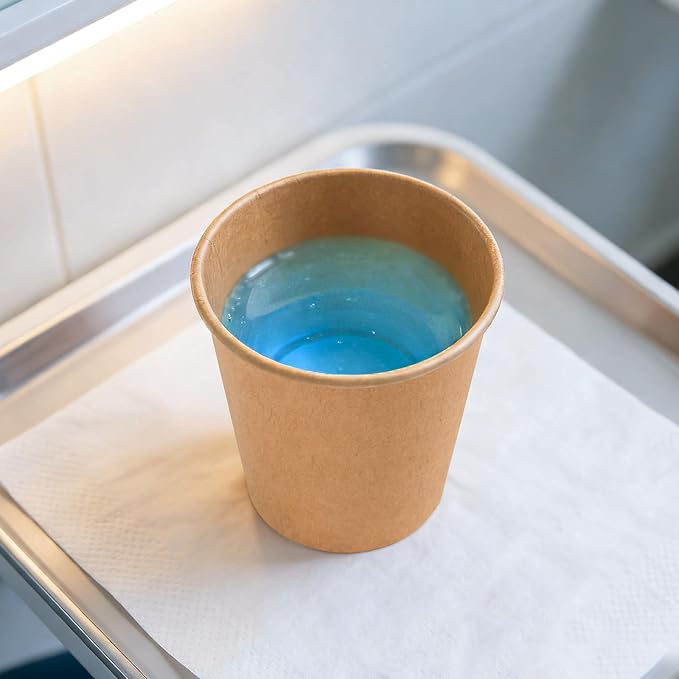 BYSNOW 400 Pack 3 oz Kraft Paper Cups, Small Disposable Bathroom Cups |