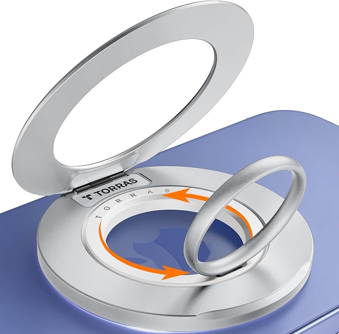 TORRAS 2025 Upgrade Fit for MagSafe Phone Grip Ring Holder Compatible