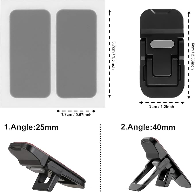 Bewudy 2 Pcs Portable Keyboard Stand, Dual Tilt Angle Adjustment, Foldable