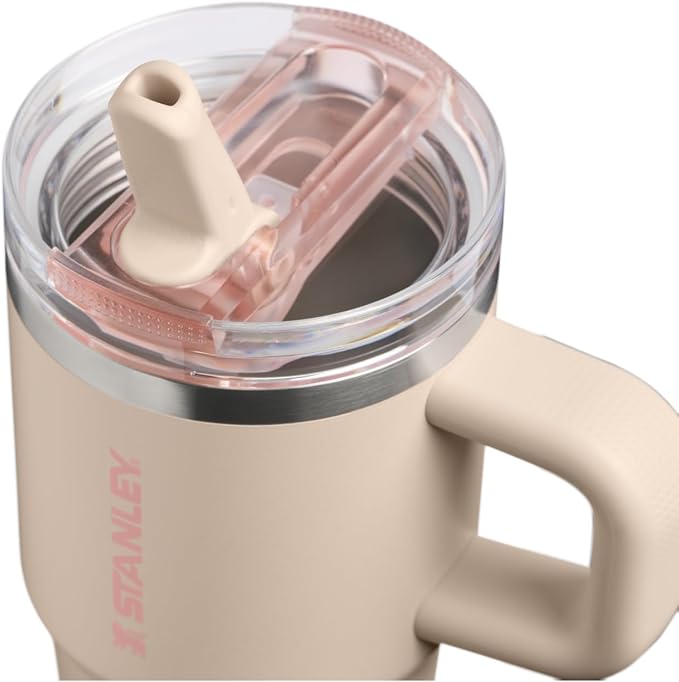 STANLEY Quencher ProTour Flipstraw Tumbler, 20 oz, Champagne | Built-In Straw &