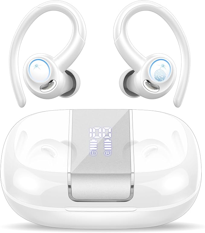Wireless Earbuds Bluetooth 5.3 Headphones Sports, 48Hrs Playtime Bluetooth