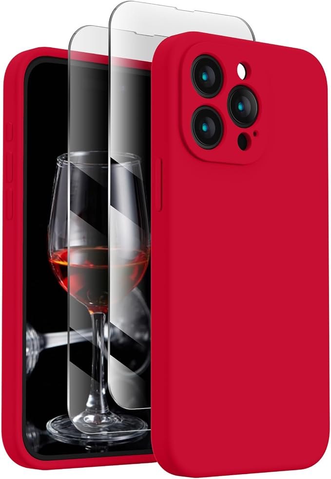 FireNova Designed for iPhone 15 Pro Max Case, Silicone Upgraded Phone Case with