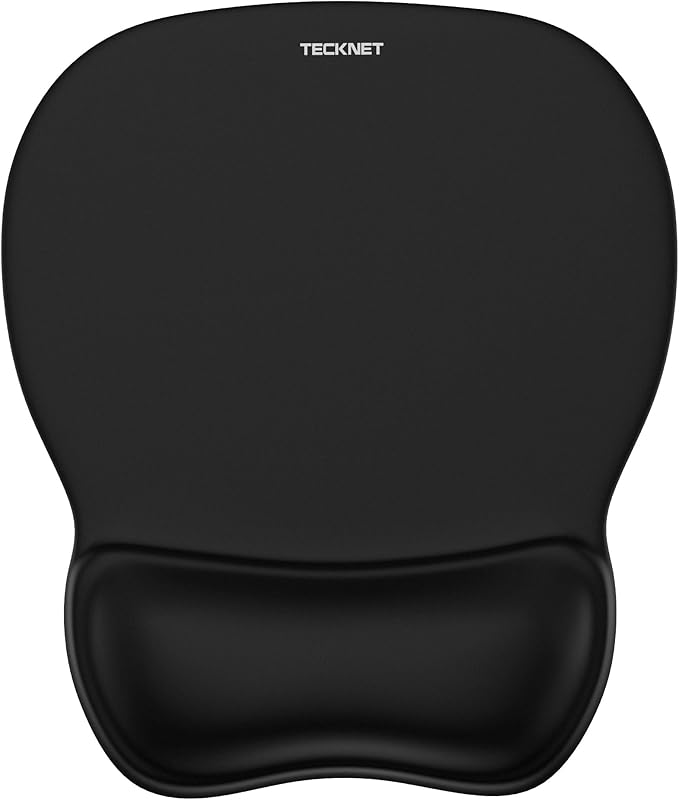 TECKNET Gel Mouse Pad with Wrist Rest, Ergonomic Office Mousepad with Wrist