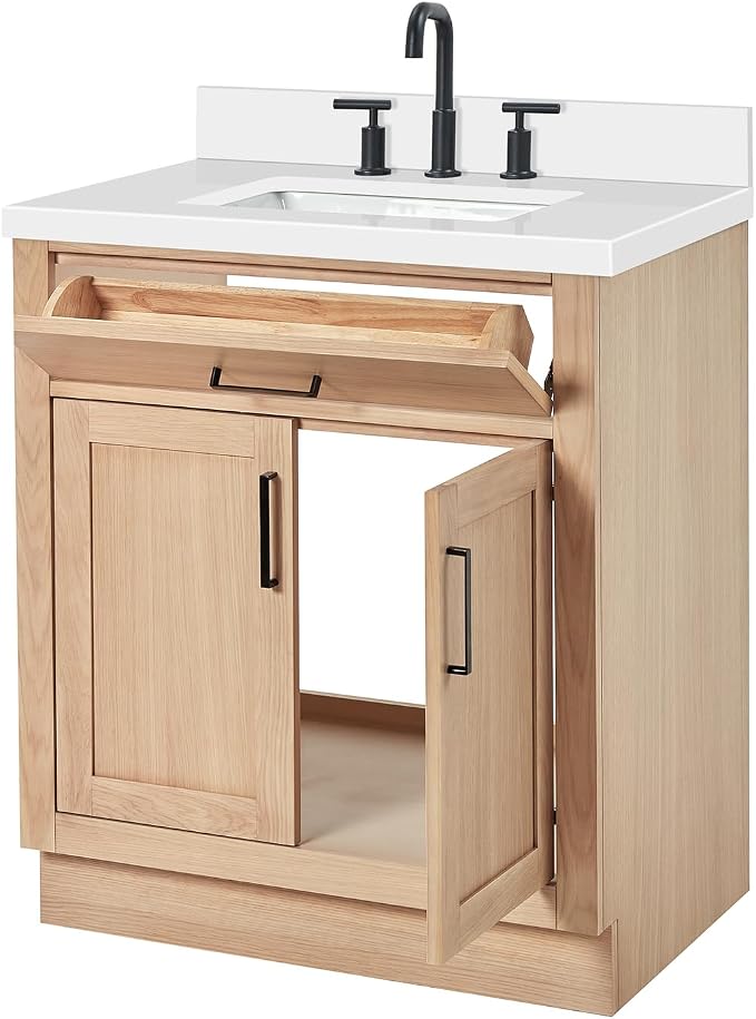 Hepburn 31" Inch Oak Single Bathroom Vanity