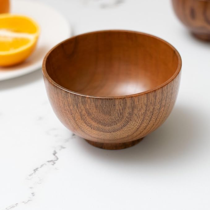 Handmade Wood Bowl, for Rice, Decoration