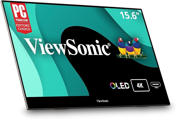 ViewSonic VX1655-4K-OLED 15.6 Inch 4K UHD Portable OLED Monitor