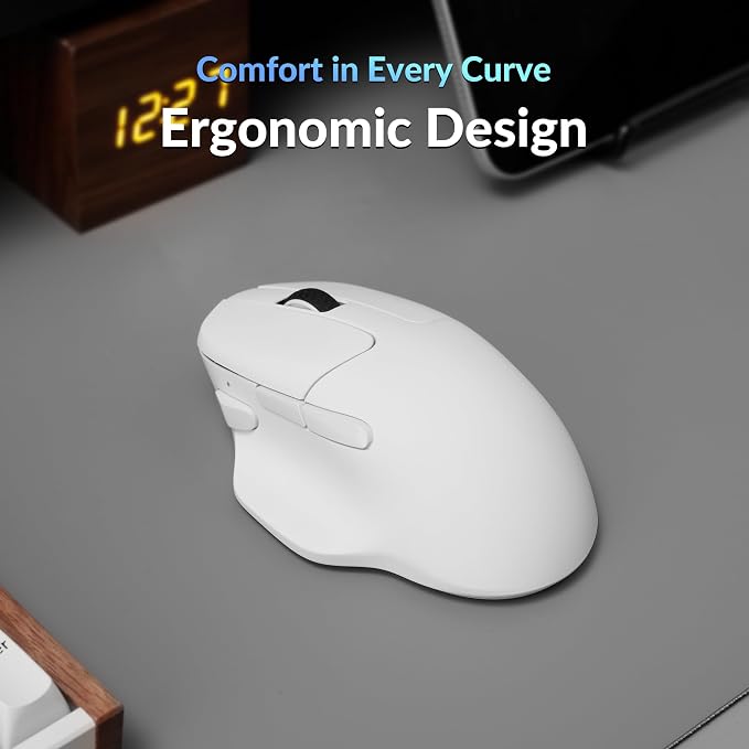 Keychron M7 8K Wireless Mouse, 30K DPI Optical Computer Mice, 2.4