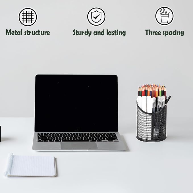2 Pack Mesh Pencil Holder Pen Cup