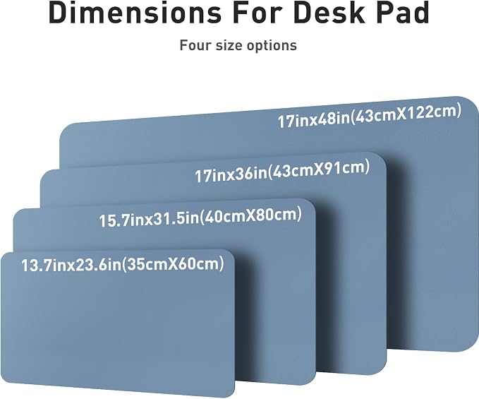 Aothia Leather Desk Pad Protector, Large Mouse Pad, Office Desk Mat, Non-Slip