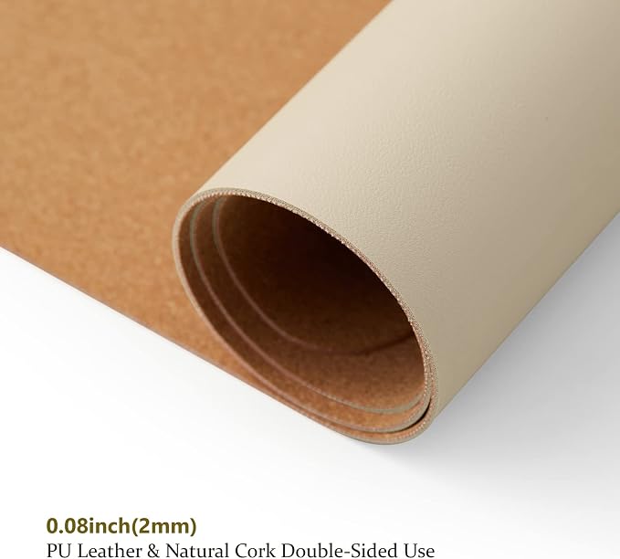 Cork Desk Mat - Dual-Sided Desk Pad