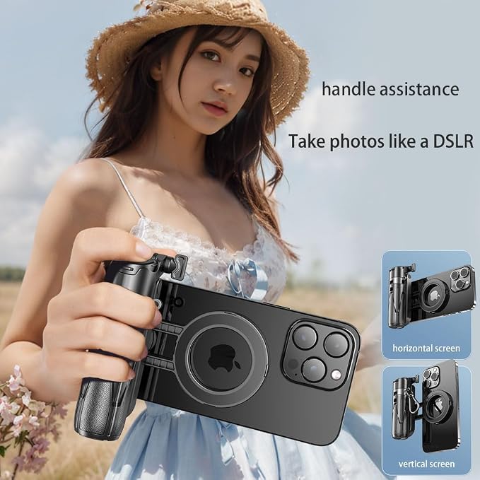 4-in-1 Multi-Functional 360° Rotating Mini Magnetic Portable Selfie Stick