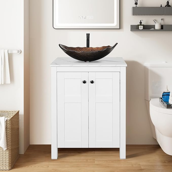 24 Inch White Bathroom Vanity