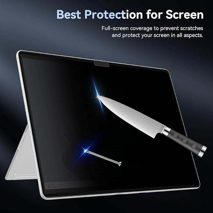 Privacy Filter Compatible with Microsoft Surface Pro 10 / 9 / 8 / X, Easy
