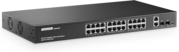 24 Port Full Gigabit PoE Switch