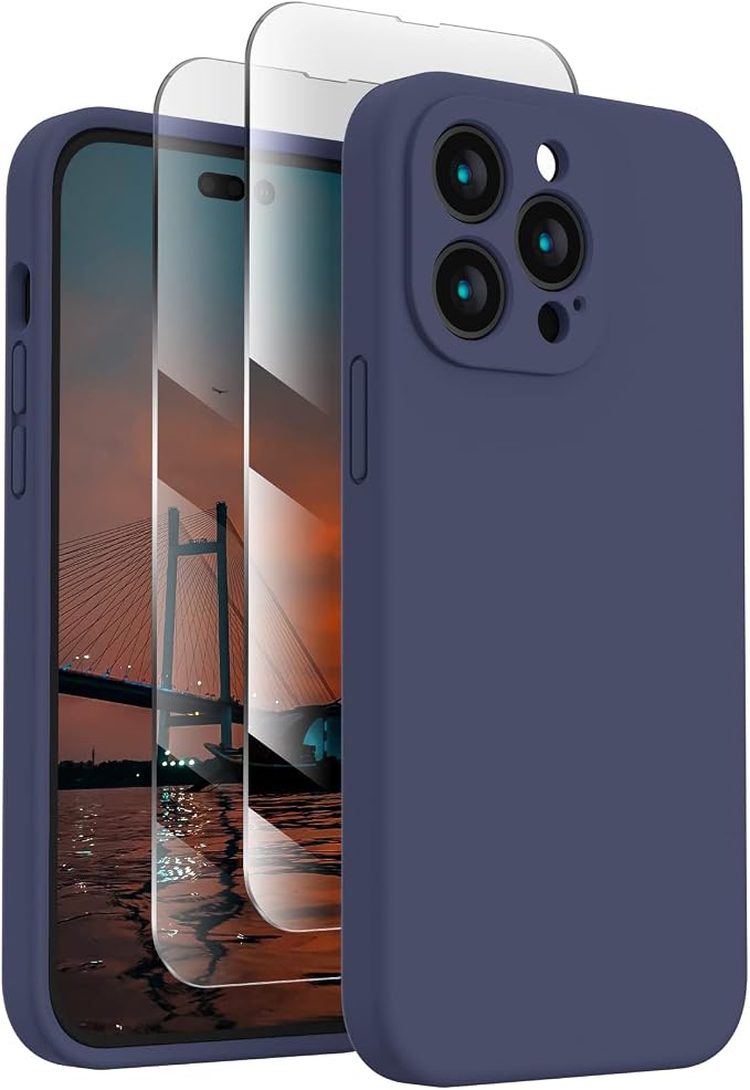 FireNova for iPhone 14 Pro Case, Silicone Upgraded Phone Case with, Soft