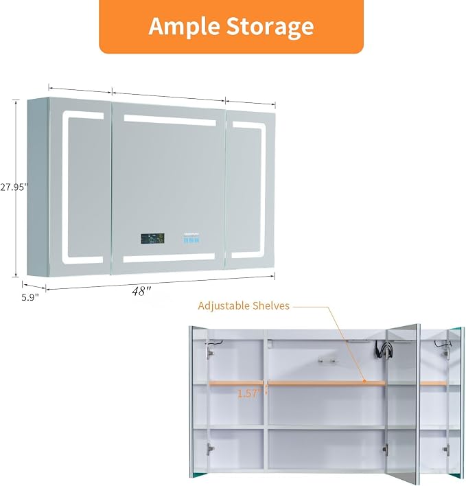 LED Lighted Medicine Cabinet