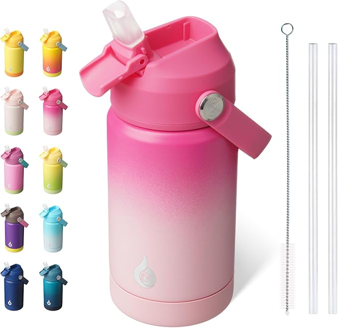 BJPKPK 12oz Insulated Water Bottle, Stainless Steel Bottle