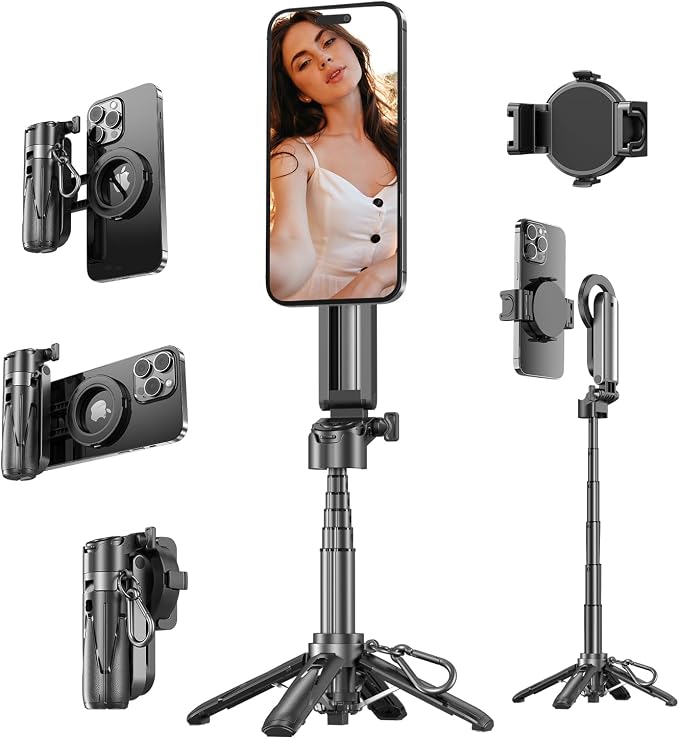 4-in-1 Multi-Functional 360° Rotating Mini Magnetic Portable Selfie Stick