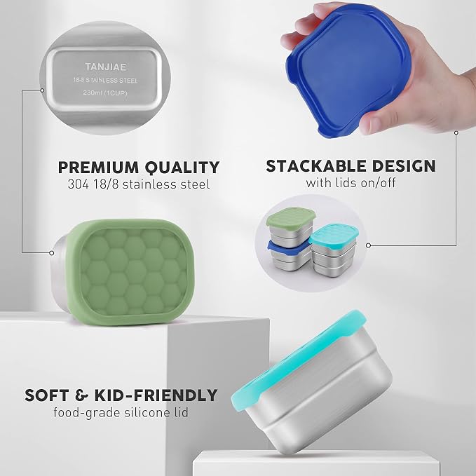 Small Stainless Steel Snack Containers