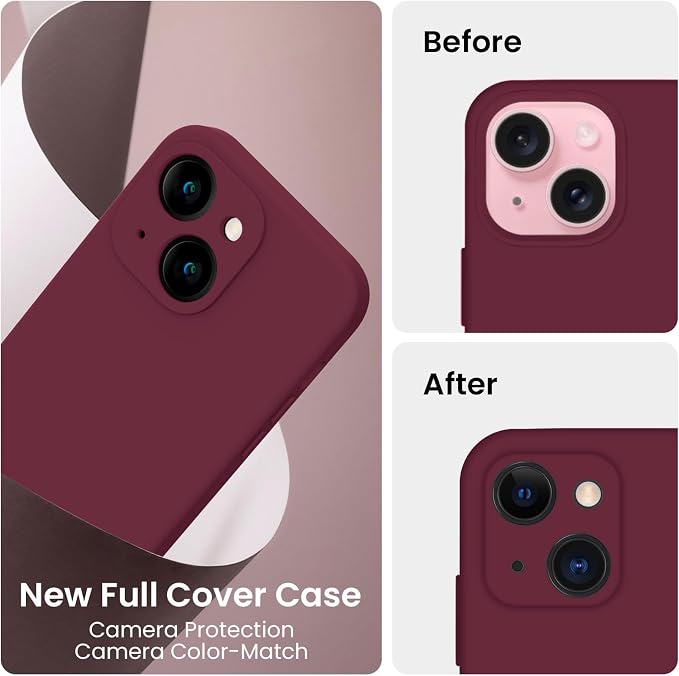 FireNova Designed for iPhone 15 Case, Silicone Upgraded Phone Case with