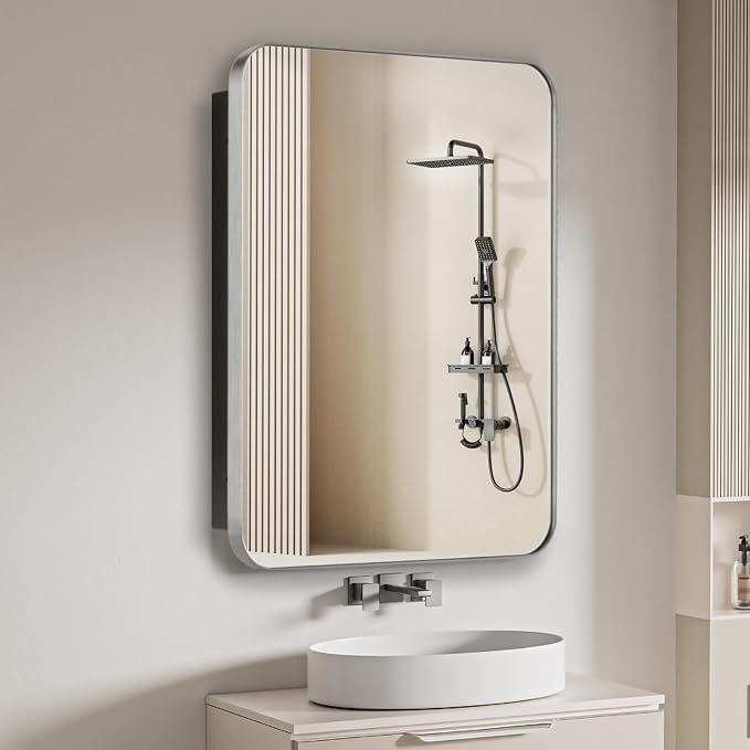 Bathroom Medicine Cabinet, Recessed & Surface Wall Cabinet