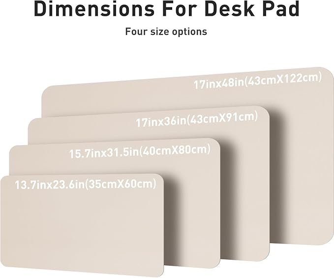 Aothia Large PU Leather Desk Pad Protector – Non-Slip Mouse Pad & Writing Mat