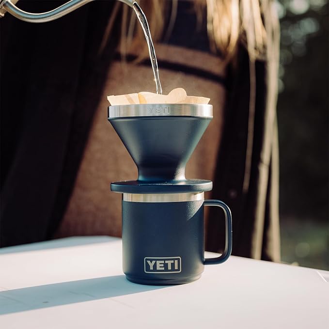 YETI Rambler 10 oz Ceramic Lined Stackable Mug, Vacuum Insulated, Stainless