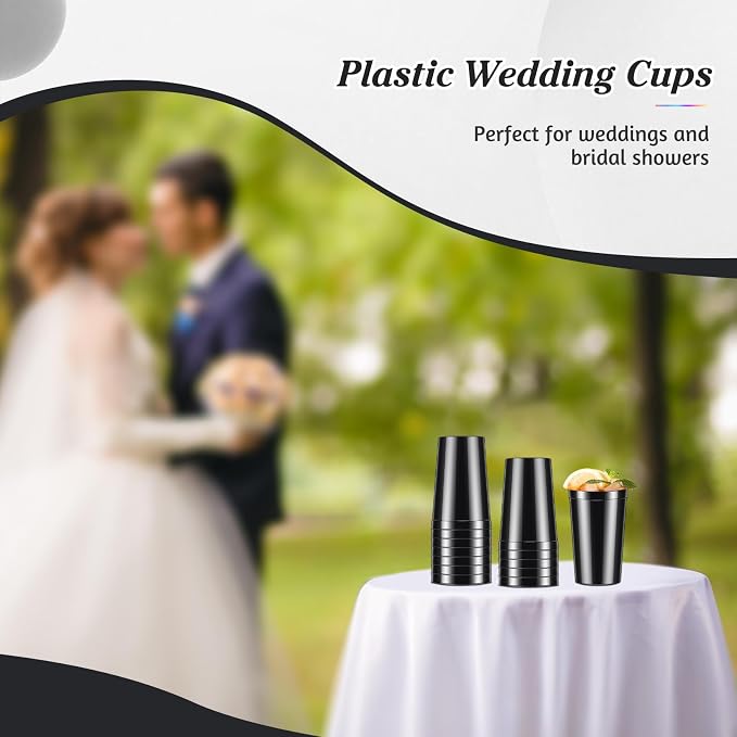 Mifoci 24 Pcs Stadium Plastic Cups Blank Reusable Drink Tumblers Bulk Stackable