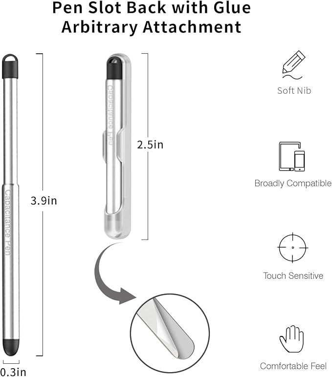 Stylus Pens with Pen Slot for Touch Screens, High Precision Capacitive