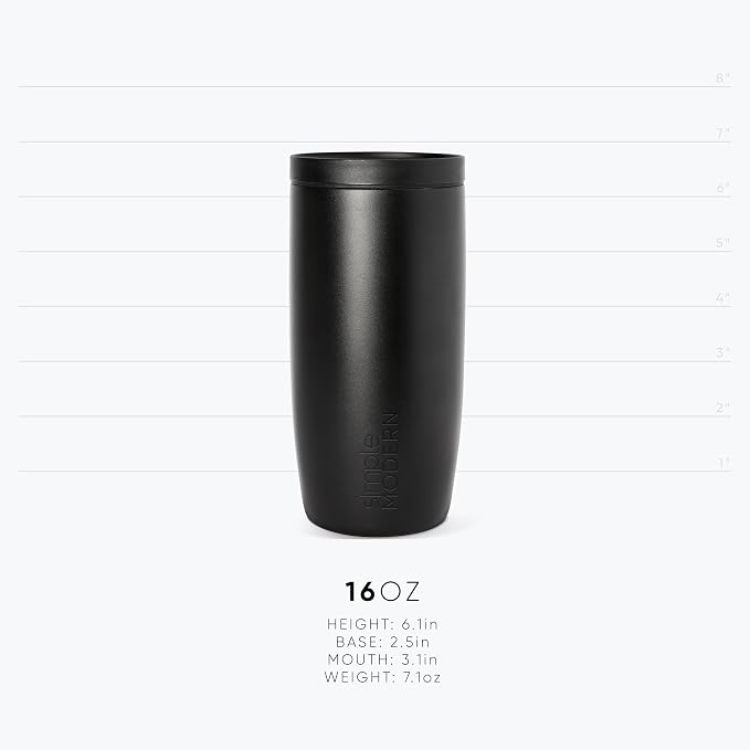 Simple Modern Halloween Travel Coffee Mug 360° Lid | 16oz | Spiderweb | Voyager