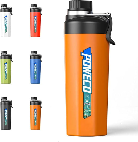 Ceramic Lined Water Bottle, 18 oz Insulated Travel Mug