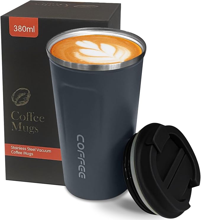 Insulated Travel Coffee Mug, Stainless Steel Coffee Cup