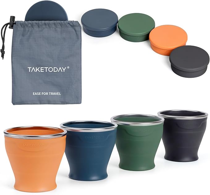 TakeToday Collapsible Cup 8 oz 4-Pack