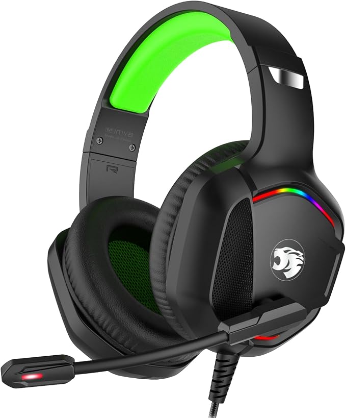Gaming Headset with Microphone for Pc, Xbox One Series X/s, Stereo Wired Noise