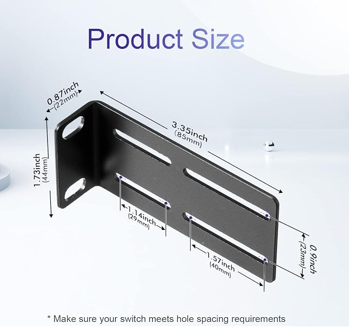 Rack Mount Kit Universal Adjustable 19 Inch Rack Ears